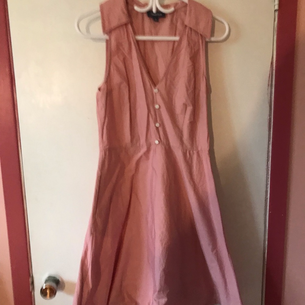 Elegant Pink Sleeveless Dress